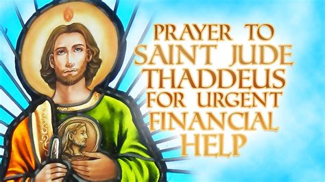 prayer for financial help st jude|patron saint of financial miracles.
